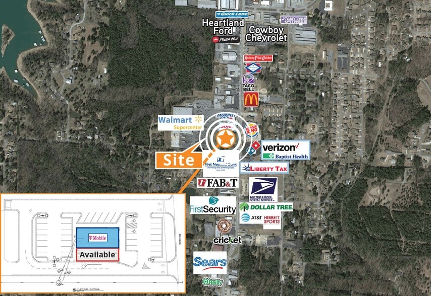 Hwy 25B, Heber Springs, AR à louer - Photo du bâtiment - Image 2 de 2