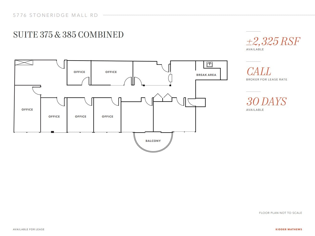 5776 Stoneridge Mall Rd, Pleasanton, CA for lease Floor Plan- Image 1 of 1