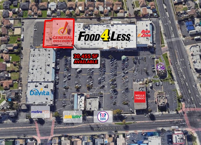 Plus de détails pour 1540-1700 W Rosecrans Ave, Compton, CA - Commerce de détail à louer