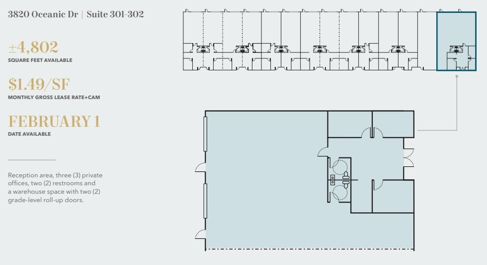 3830 Oceanic Dr, Oceanside, CA for lease Floor Plan- Image 1 of 1