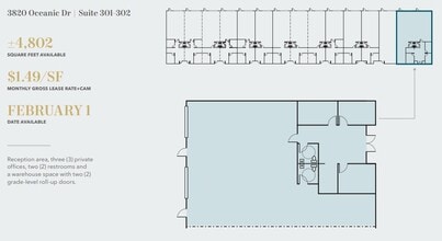 3830 Oceanic Dr, Oceanside, CA for lease Floor Plan- Image 1 of 1