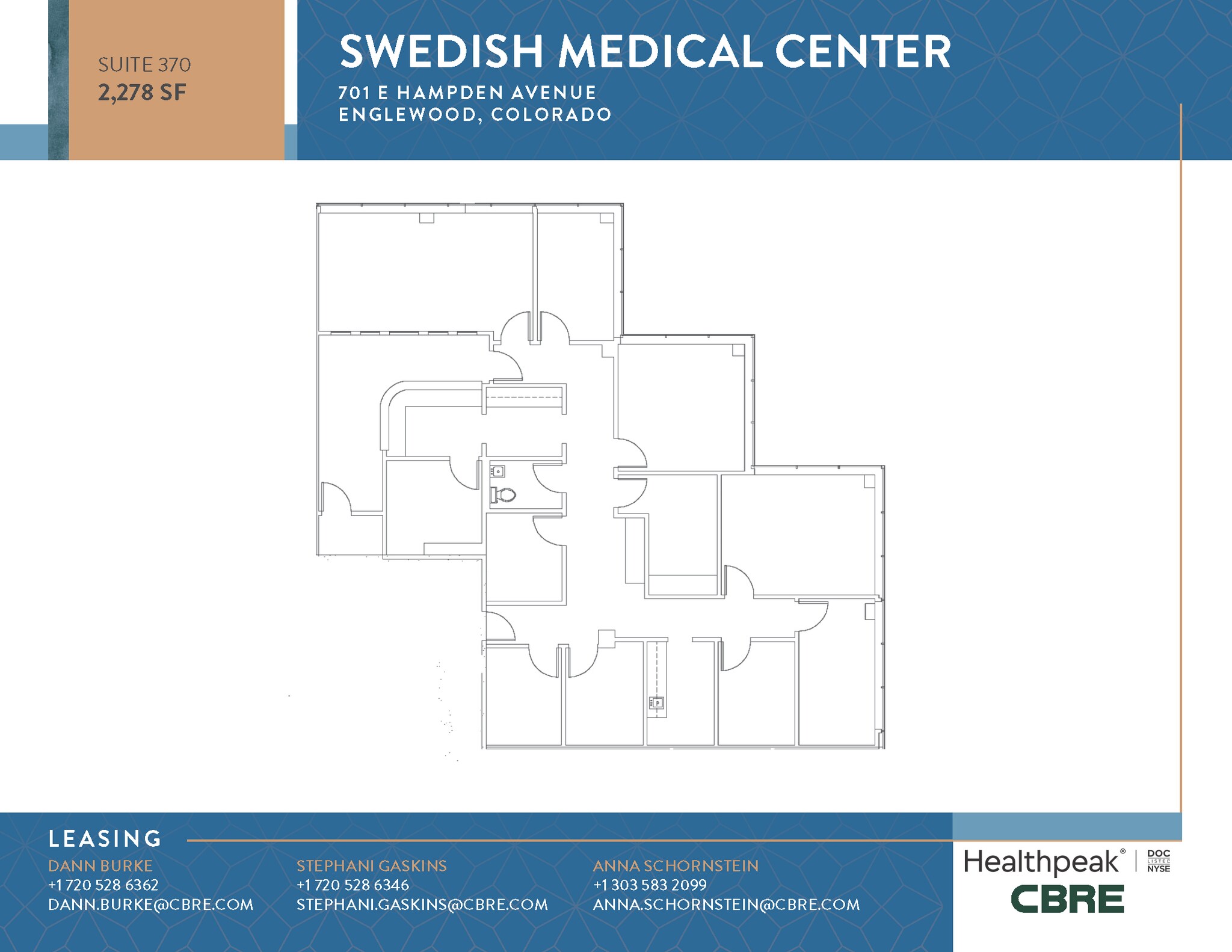 701 E Hampden Ave, Englewood, CO for lease Floor Plan- Image 1 of 1