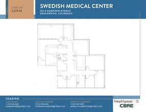 701 E Hampden Ave, Englewood, CO for lease Floor Plan- Image 1 of 1