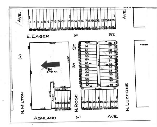 901 N Milton Ave, Baltimore, MD à louer - Plan cadastral - Image 3 de 6