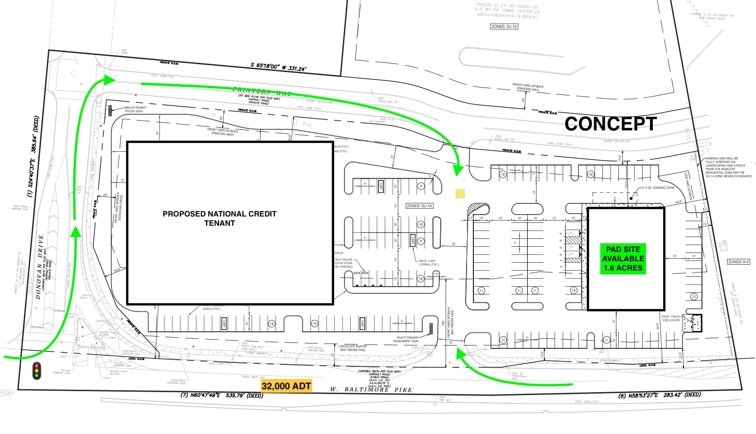 1278 W Baltimore Pike, Media, PA for lease Site Plan- Image 1 of 1