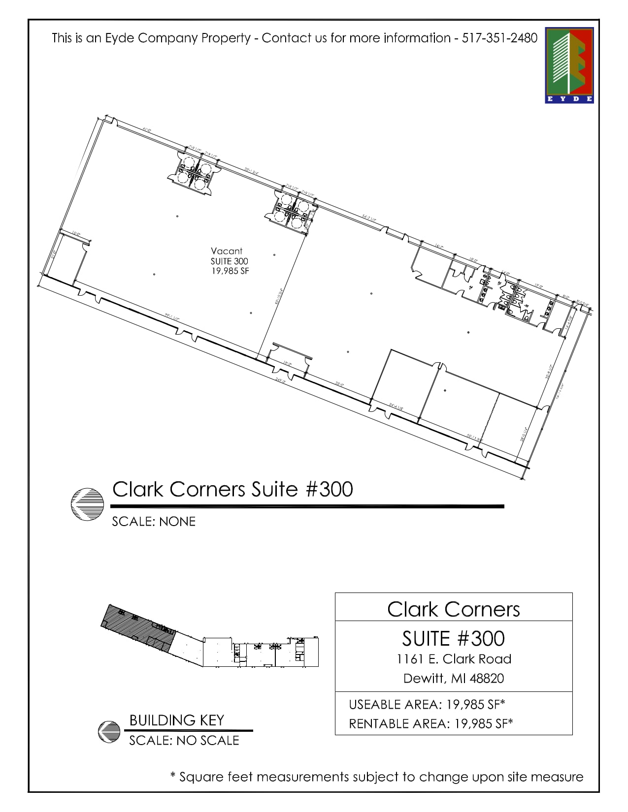 1161 E Clark Rd, Dewitt, MI for lease Floor Plan- Image 1 of 1