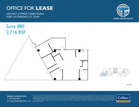 100 W Cypress Creek Rd, Fort Lauderdale, FL for lease Floor Plan- Image 1 of 1
