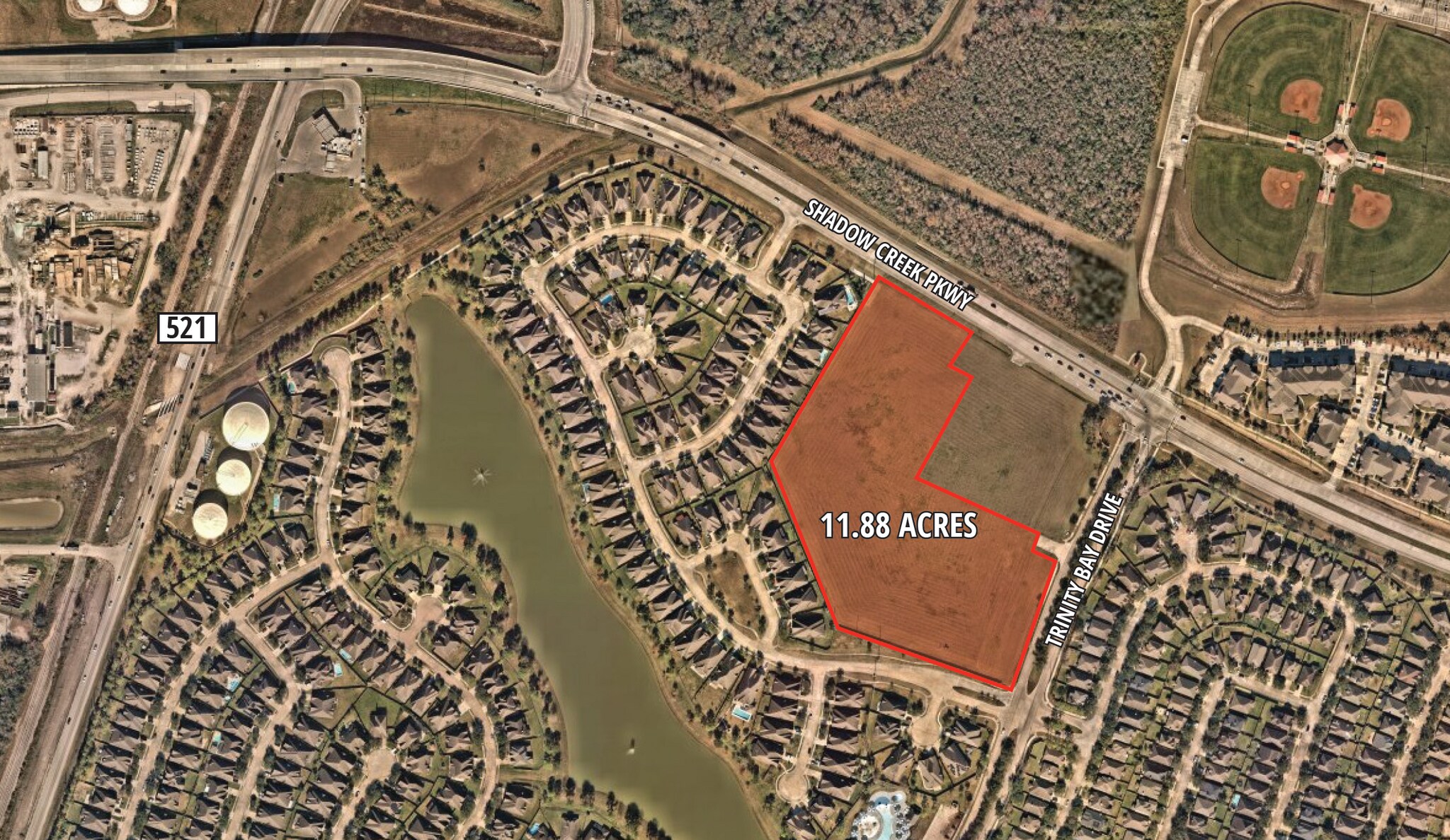 Shadow Creek Pkwy and Trinity Bay Dr, Pearland, TX à vendre Photo du bâtiment- Image 1 de 2