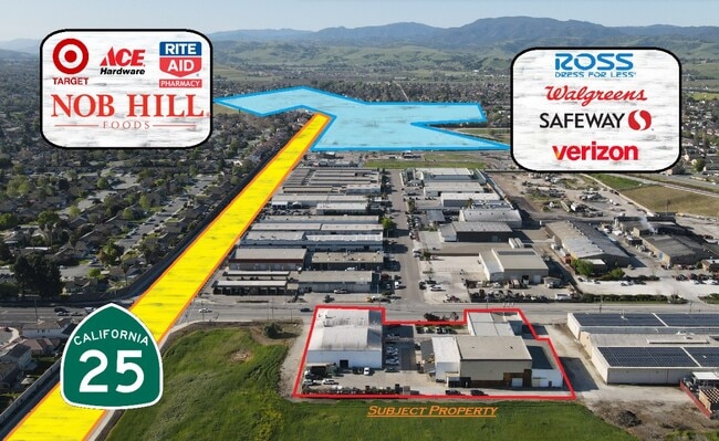 Plus de détails pour 320 Hillcrest Rd, Hollister, CA - Industriel à vendre