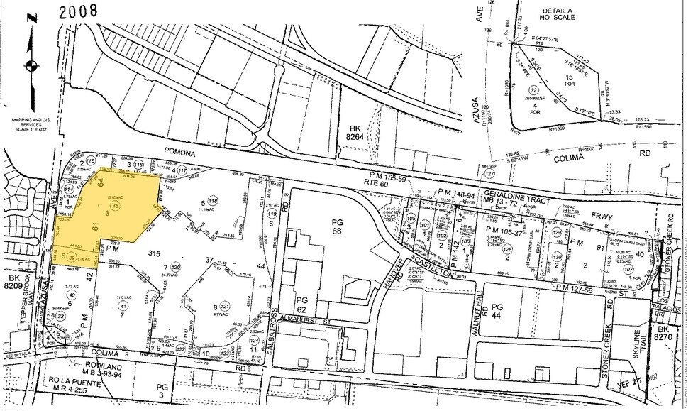 1552 S Azusa Ave, City of Industry, CA à louer - Plan cadastral - Image 2 de 5