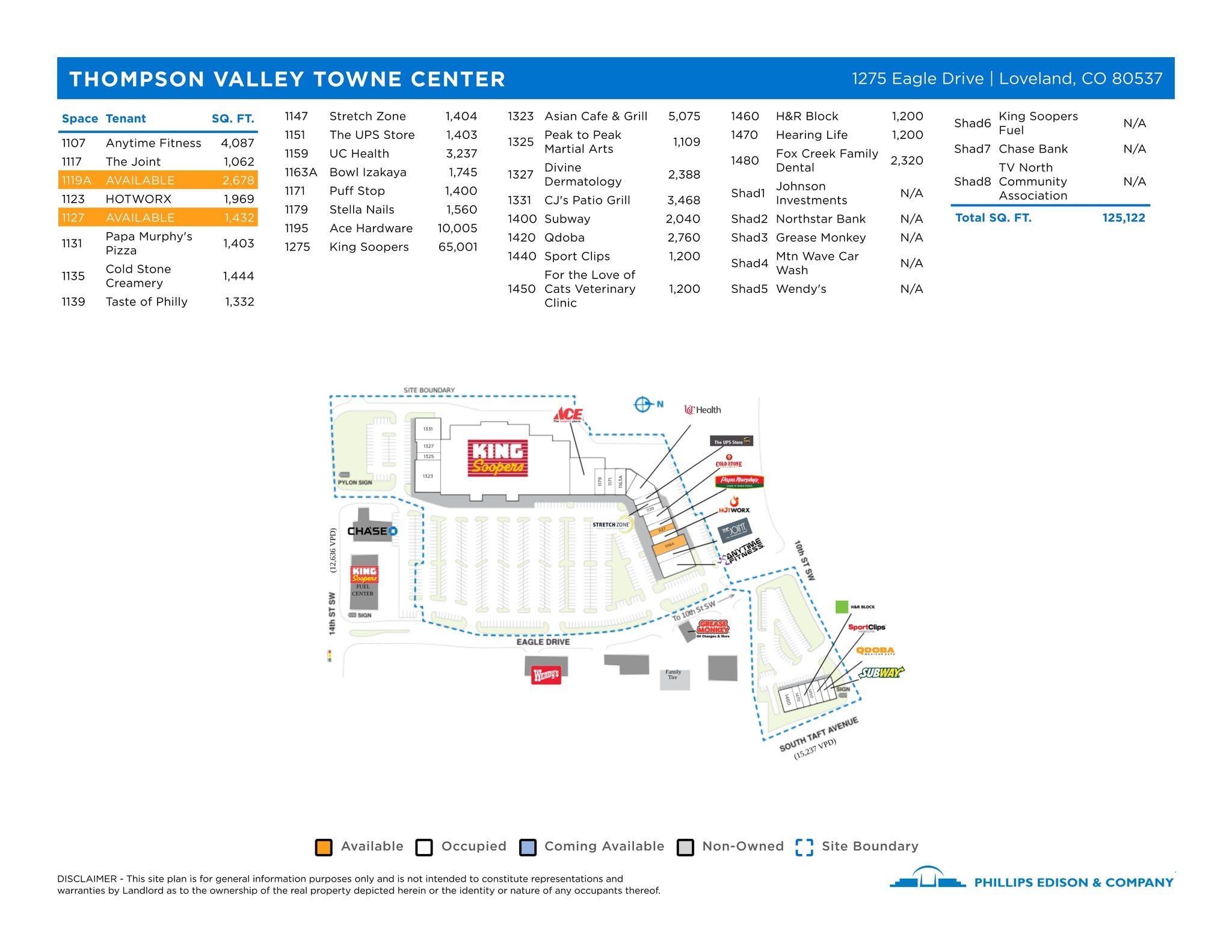 1107-1327 Eagle Dr, Loveland, CO for lease Site Plan- Image 1 of 1