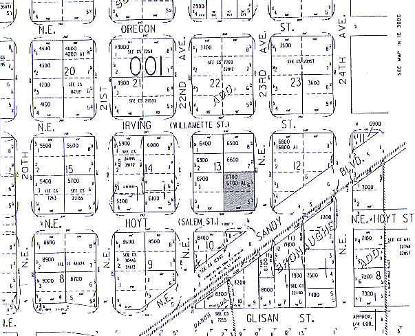 2229-2235 NE Sandy Blvd, Portland, OR à louer - Plan cadastral - Image 2 de 7
