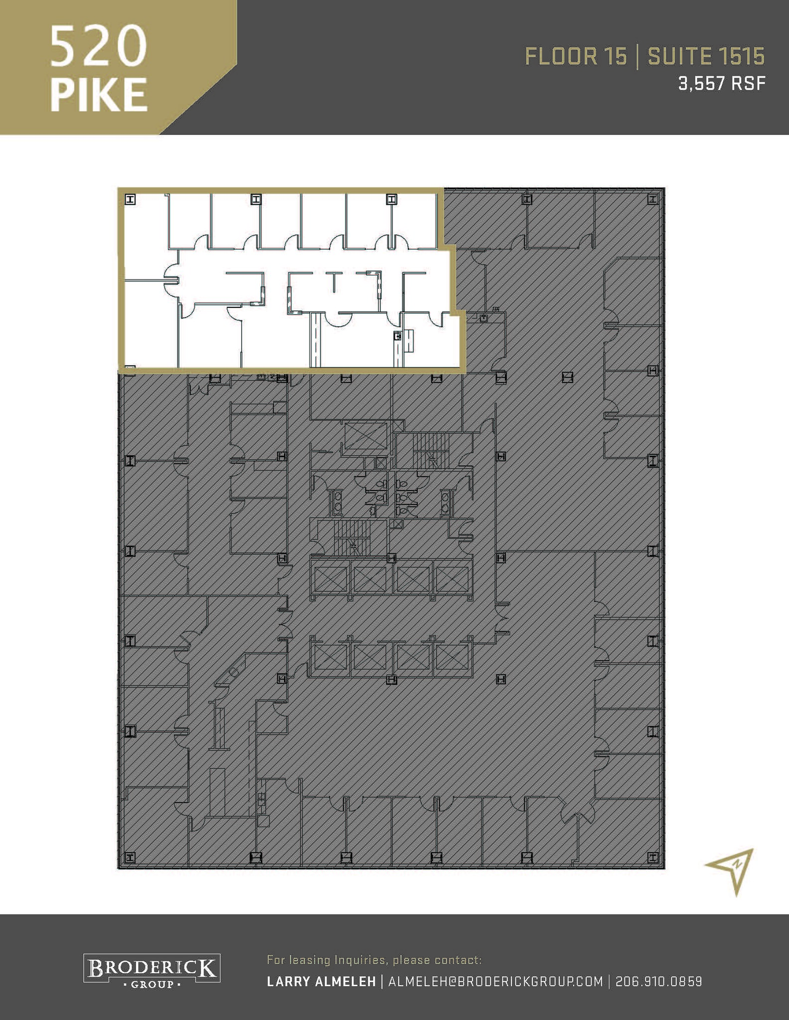 520 Pike St, Seattle, WA à louer Plan d’étage- Image 1 de 1