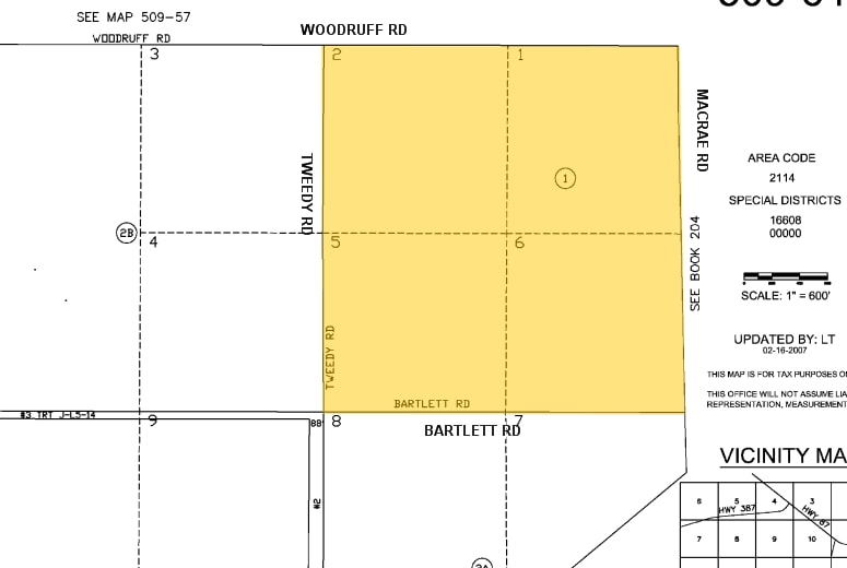 SW Woodruff Rd & MacRae Rd, Coolidge, AZ for sale - Plat Map - Image 2 of 2