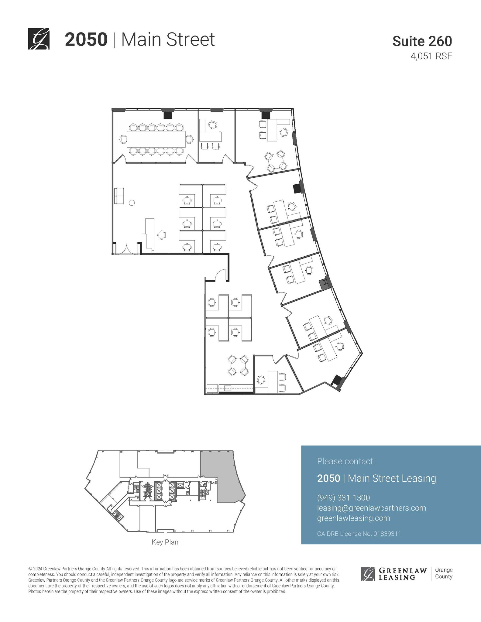 2040 Main St, Irvine, CA à louer Plan d’étage- Image 1 de 1