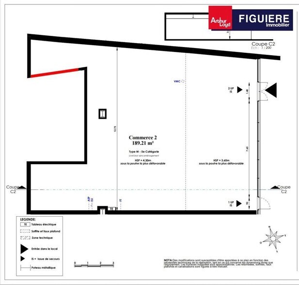 Retail in Istres for lease - Floor Plan - Image 2 of 4