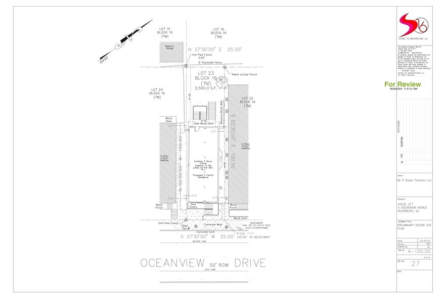 5 Oceanview Ave, Keansburg, NJ for sale - Site Plan - Image 2 of 2