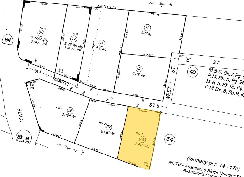 945 F St, West Sacramento, CA for lease - Plat Map - Image 2 of 6