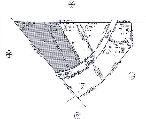 4122 Sorrento Valley Blvd, San Diego, CA for sale - Plat Map - Image 3 of 3