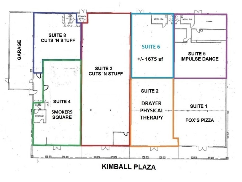 1104 W High St, Ebensburg, PA for lease - Floor Plan - Image 2 of 3