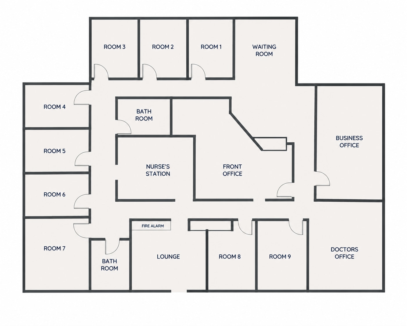 6820 Parkdale Pl, Indianapolis, IN for lease Floor Plan- Image 1 of 1