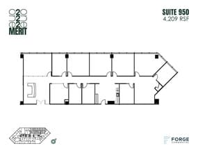 12221 Merit Dr, Dallas, TX à louer Plan d’étage- Image 1 de 1
