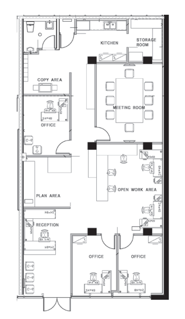 780 Fisgard St, Victoria, BC à louer Plan d’étage- Image 1 de 2