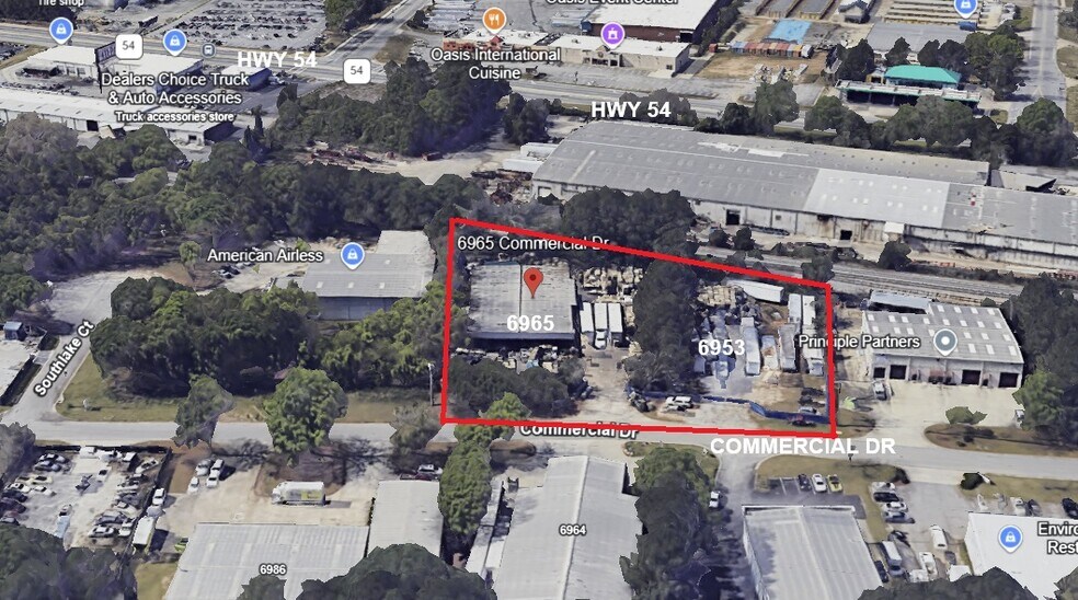 6965 Commercial Dr, Morrow, GA for sale - Aerial - Image 2 of 4