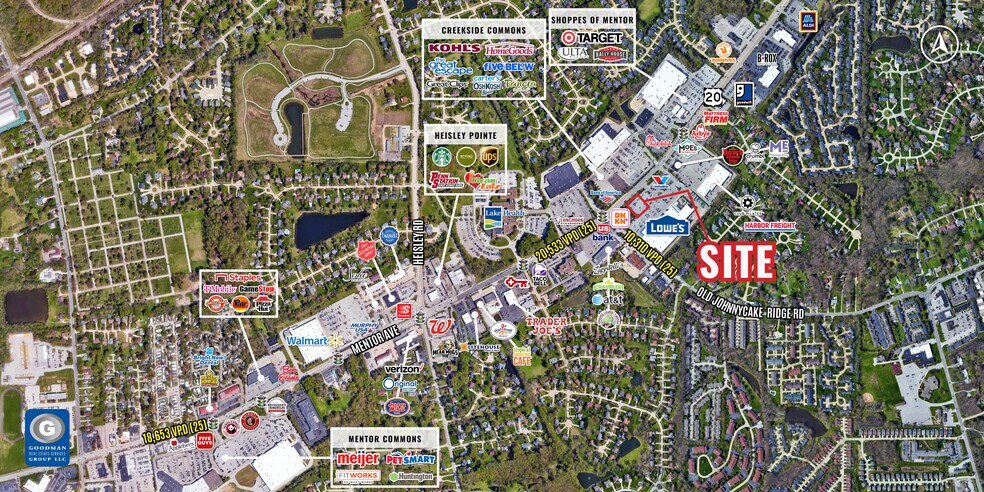 9600 Mentor Ave, Mentor, OH for lease - Aerial - Image 2 of 3