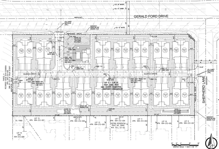 Gerald Ford Drive & Sheperd Lane, Palm Desert, CA à vendre - Plan cadastral - Image 3 de 4