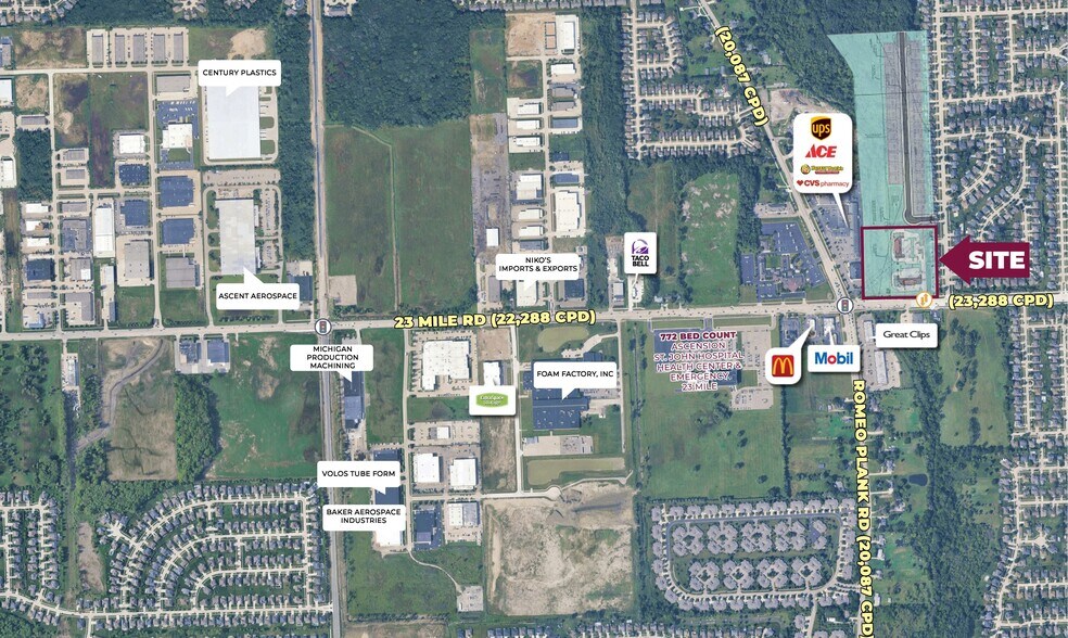 23 mile road, Macomb, MI for lease - Building Photo - Image 2 of 6
