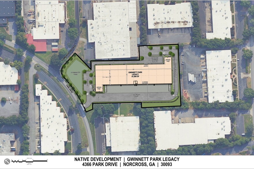 4366 Park Dr, Norcross, GA à louer - Plan de site - Image 2 de 2