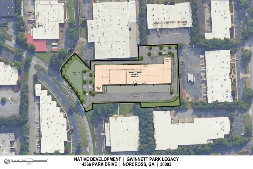4366 Park Dr, Norcross, GA for lease - Site Plan - Image 2 of 2