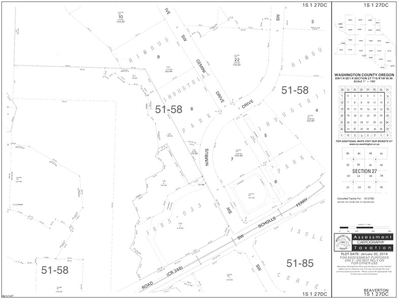 9775 SW Gemini Dr, Beaverton, OR à louer - Plan cadastral - Image 2 de 2