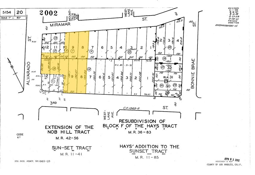 2025 W 3rd St, Los Angeles, CA à louer - Plan cadastral - Image 3 de 65