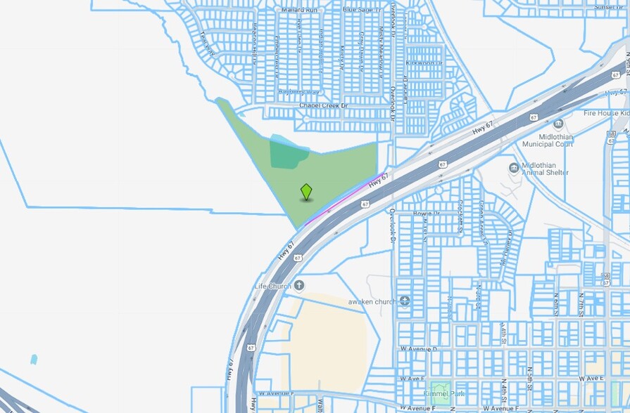 US Highway 67, Midlothian, TX à vendre - Plan cadastral - Image 2 de 2