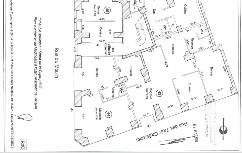 Commerce de détail dans Nantes à louer - Plan d’étage - Image 2 de 2