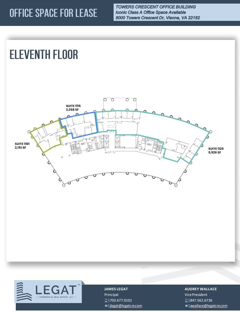8000 Towers Crescent Dr, Vienna, VA for lease Floor Plan- Image 1 of 1
