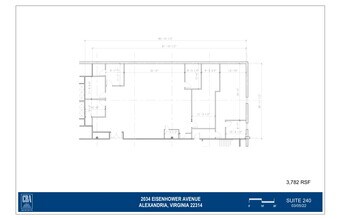 2034 Eisenhower Ave, Alexandria, VA à louer Plan d  tage- Image 1 de 1