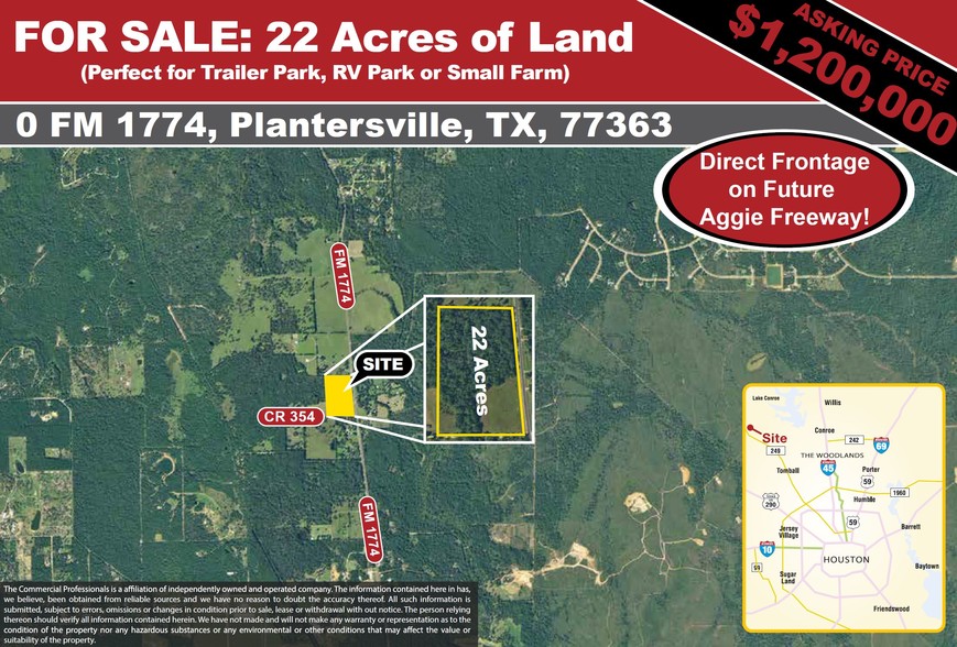 0 FM 1774, Plantersville, TX à vendre - Autre - Image 1 de 1