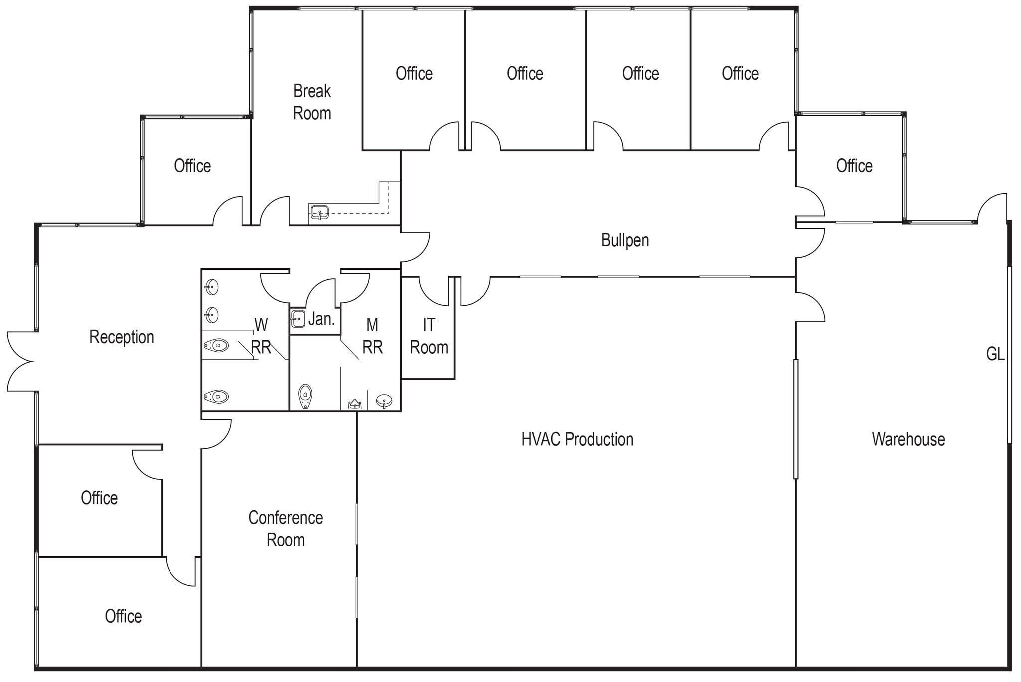 8291 Aero Pl, San Diego, CA à louer Plan d’étage- Image 1 de 1