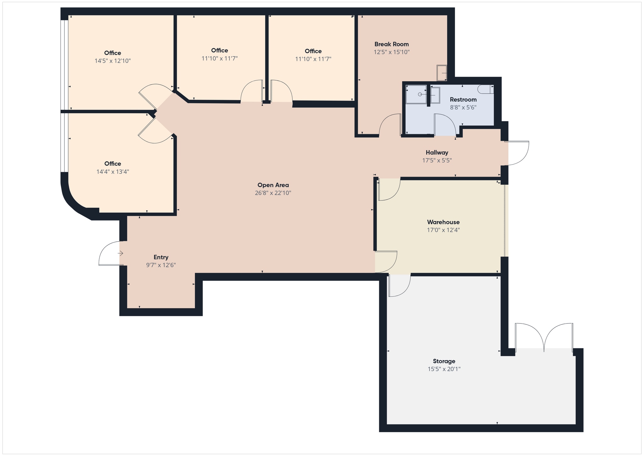 1275 W Roosevelt Rd, West Chicago, IL for lease Floor Plan- Image 1 of 11
