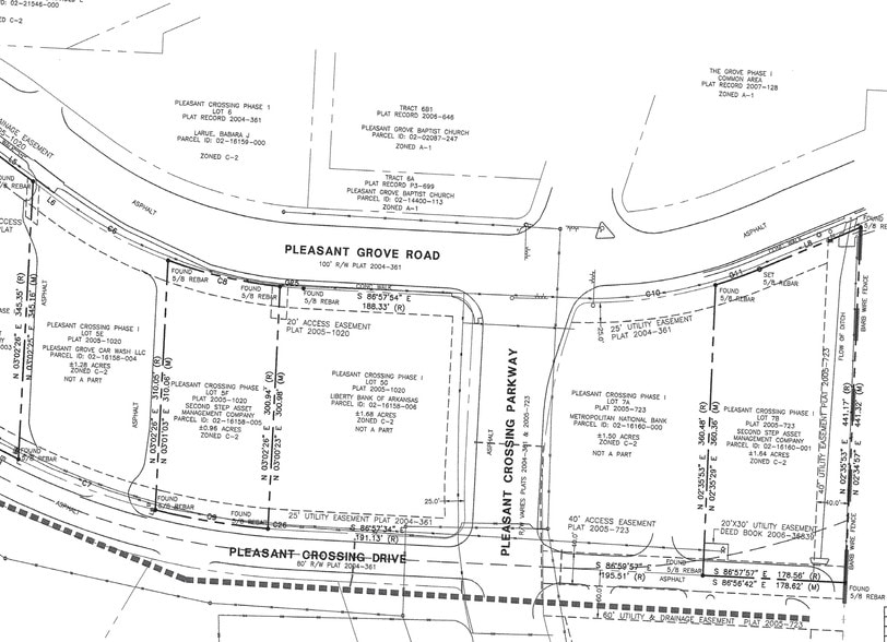 Pleasant Grove Rd. & Pleasant Crossing Blvd, Rogers, AR à vendre - Plan de site - Image 3 de 3