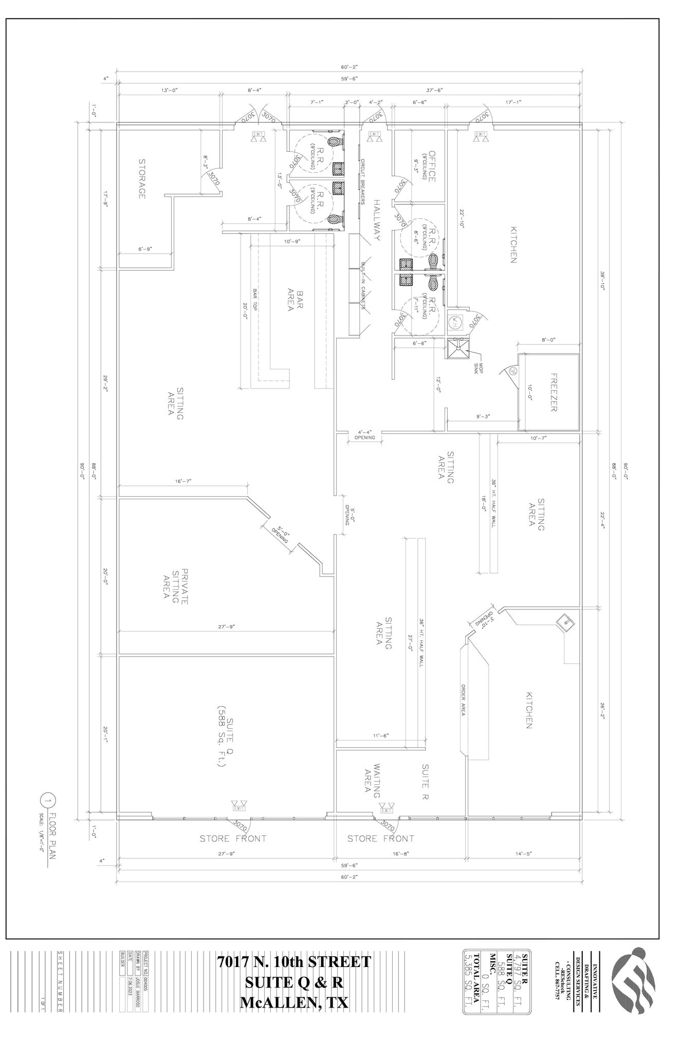 7017 N 10th St, McAllen, TX à louer Plan d’étage- Image 1 de 1