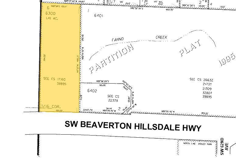 6443 SW Beaverton Hillsdale Hwy, Portland, OR for lease - Plat Map - Image 3 of 3