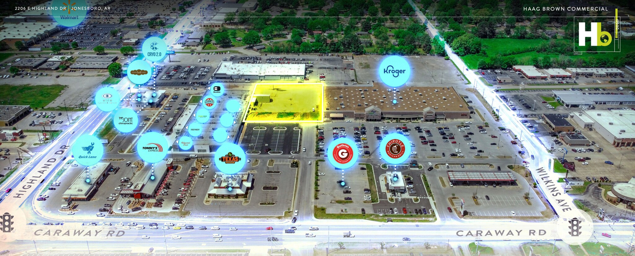 1801 S Caraway Rd, Jonesboro, AR à vendre Aérien- Image 1 de 6