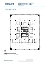 60 Bloor St W, Toronto, ON for lease Floor Plan- Image 1 of 1