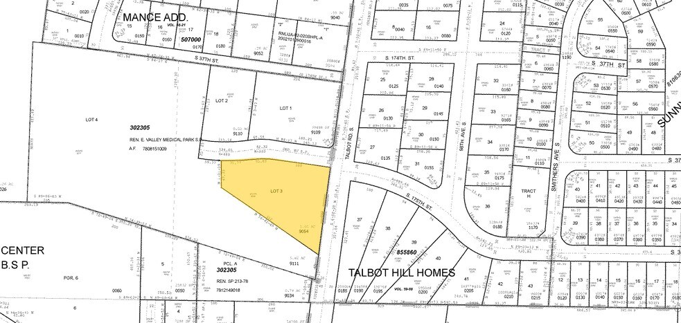 3721 Talbot Rd, Renton, WA à louer - Plan cadastral - Image 3 de 10