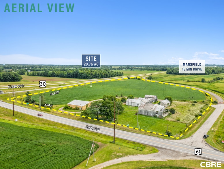 1521 State Route 61, Galion, OH for sale - Aerial - Image 3 of 4