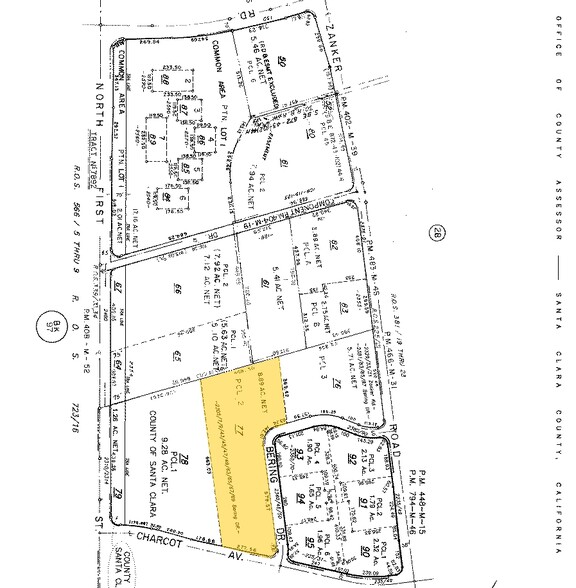 2365-2371 Bering Dr, San Jose, CA à louer - Plan cadastral - Image 2 de 7